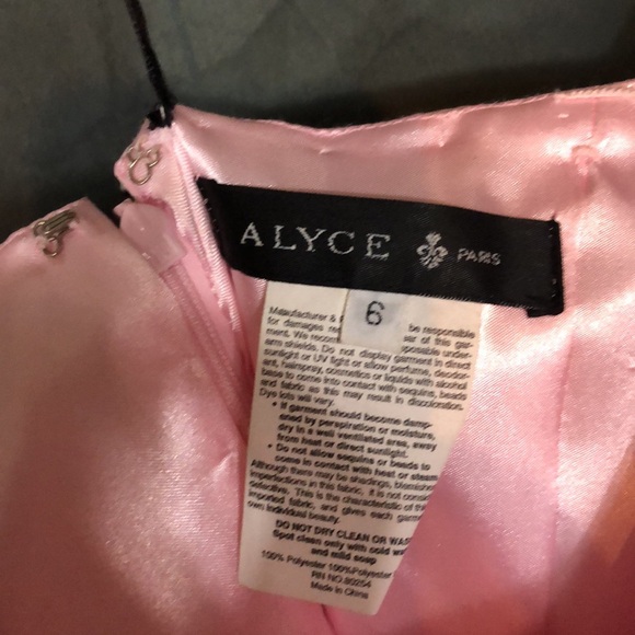 Alyce Paris Pink and Multicolor Sequin Prom Dress - Picture 3 of 12